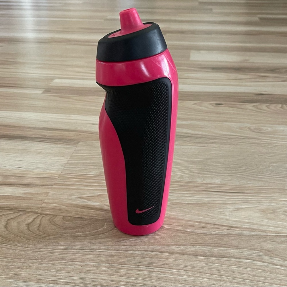 Nike Pink and Black Water Bottle